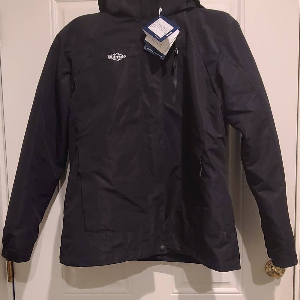 Wantdo Women's 3 in 1 Waterproof Ski Jacket Windproof Winter Snow Coat Snowboard